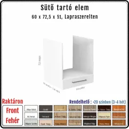 60-as Beépíthető Sütő Alsó Elem – 1 fiókkal (tepsitartóval)